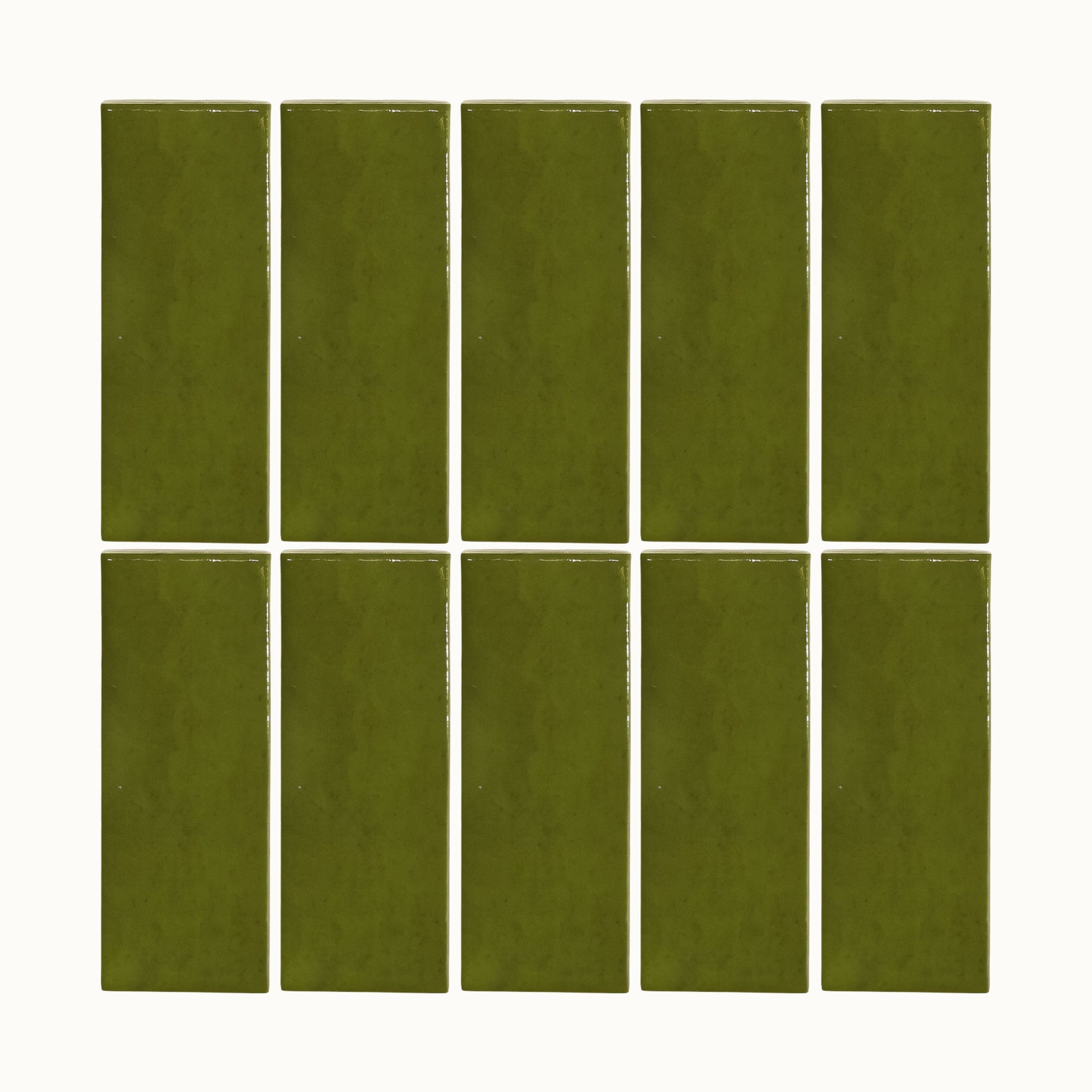 Monet Olive Subway Tile
