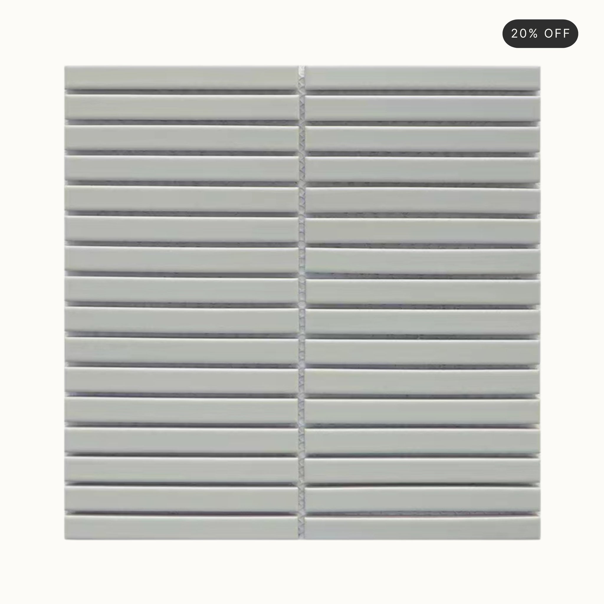 Wafer Soft Grey Kit Kat Tile
