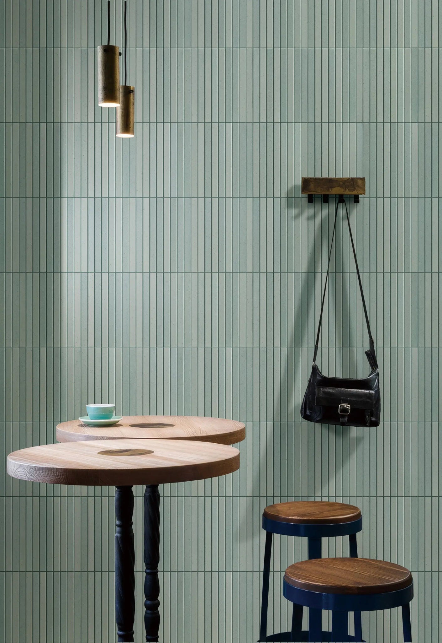 Frio Azul Unglazed Strip Mosaic Tisa Home