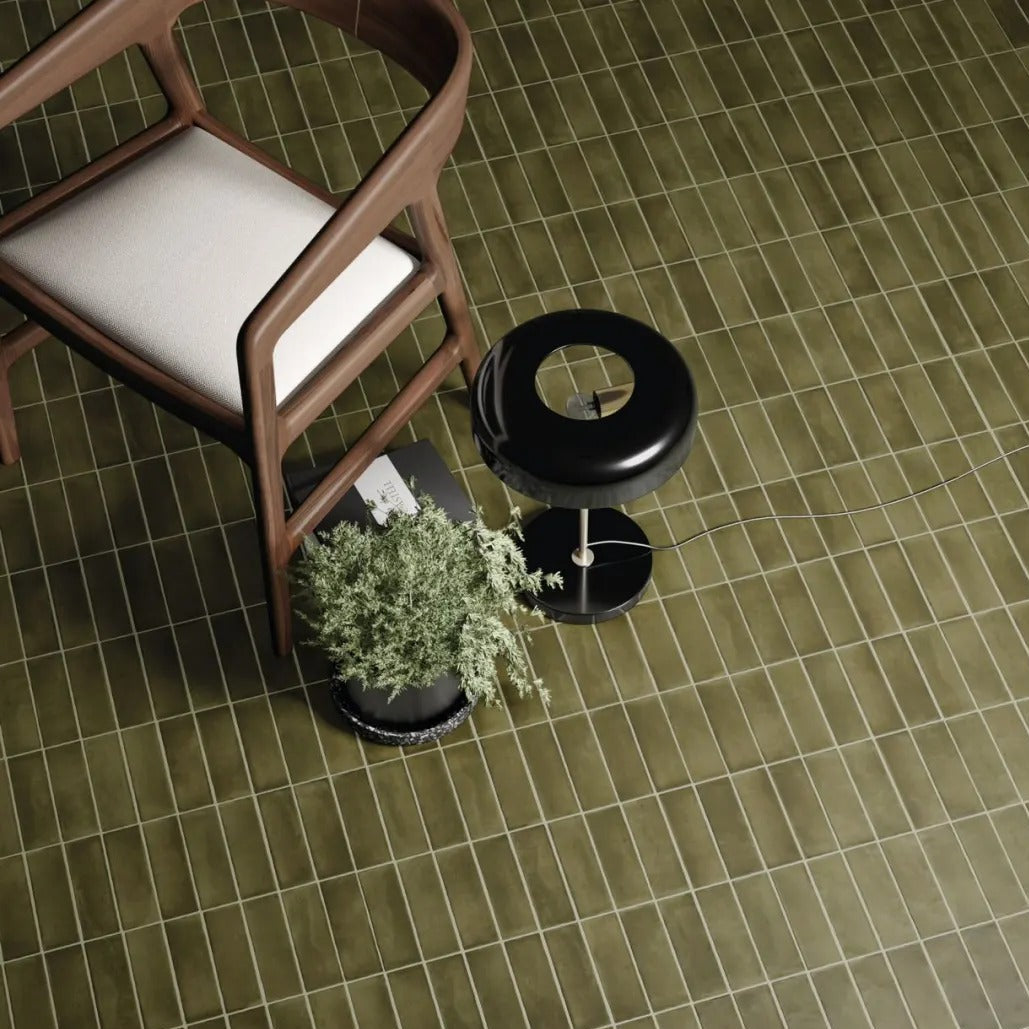 Monet Olive Subway Tile