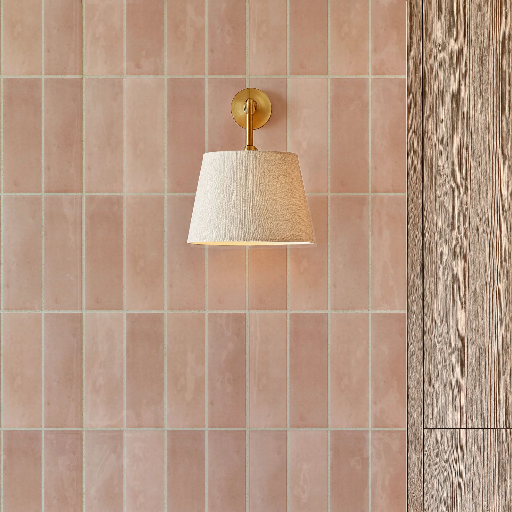 Monet Orchard Pink Subway Tile