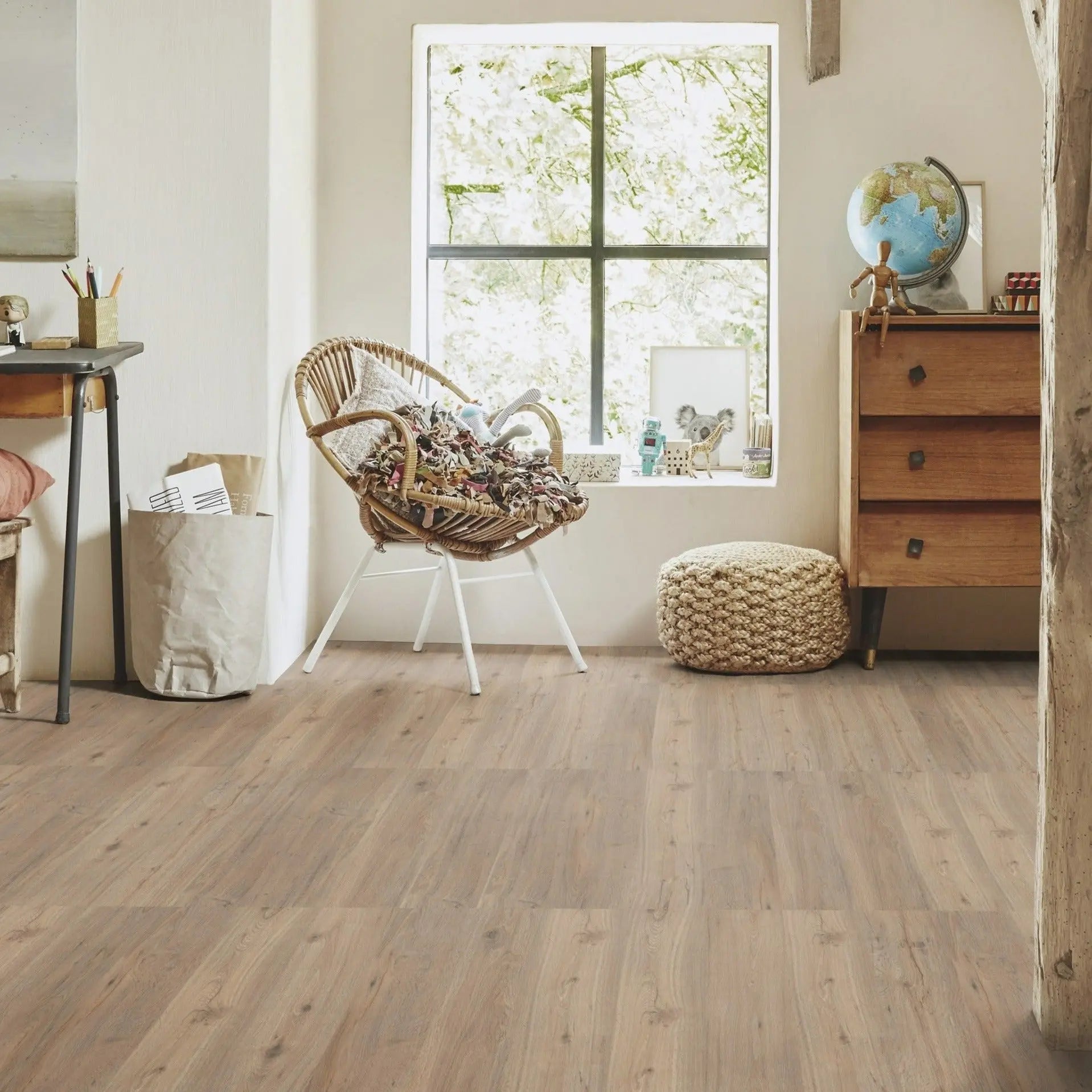 Soft Oak Light Grey Luxury Vinyl Tile Tisa Home